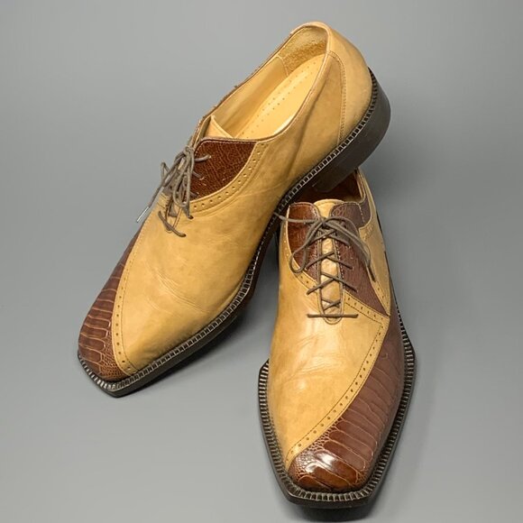BELVEDERE \'Florence\' / Exotic Ostrich Leg & Italian Calfskin Oxford / Men’s 10M main image 5